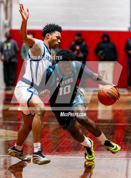 Thumbnail 1 in Prince George's Christian Academy vs. Mt. Zion Prep Academy (Capital Hoops Mayhem on Military) photogallery.