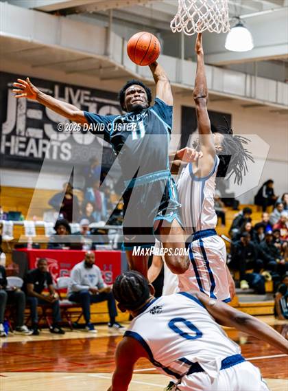 Thumbnail 2 in Prince George's Christian Academy vs. Mt. Zion Prep Academy (Capital Hoops Mayhem on Military) photogallery.