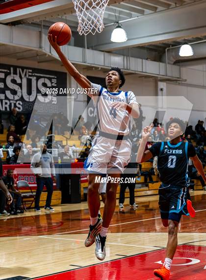 Thumbnail 2 in Prince George's Christian Academy vs. Mt. Zion Prep Academy (Capital Hoops Mayhem on Military) photogallery.