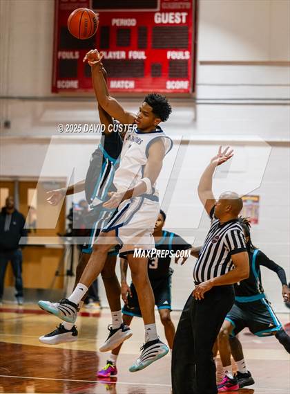 Thumbnail 1 in Prince George's Christian Academy vs. Mt. Zion Prep Academy (Capital Hoops Mayhem on Military) photogallery.