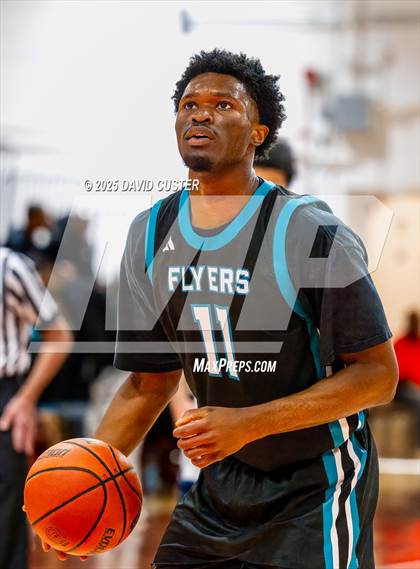 Thumbnail 1 in Prince George's Christian Academy vs. Mt. Zion Prep Academy (Capital Hoops Mayhem on Military) photogallery.