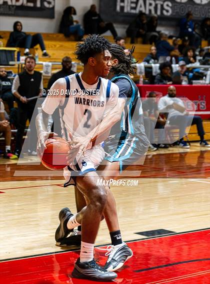 Thumbnail 1 in Prince George's Christian Academy vs. Mt. Zion Prep Academy (Capital Hoops Mayhem on Military) photogallery.