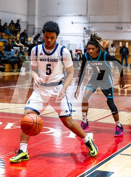 Thumbnail 2 in Prince George's Christian Academy vs. Mt. Zion Prep Academy (Capital Hoops Mayhem on Military) photogallery.