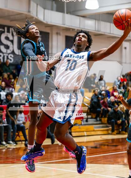 Thumbnail 1 in Prince George's Christian Academy vs. Mt. Zion Prep Academy (Capital Hoops Mayhem on Military) photogallery.