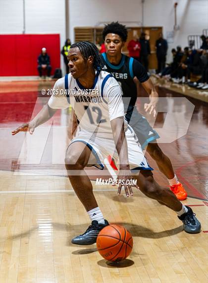 Thumbnail 1 in Prince George's Christian Academy vs. Mt. Zion Prep Academy (Capital Hoops Mayhem on Military) photogallery.