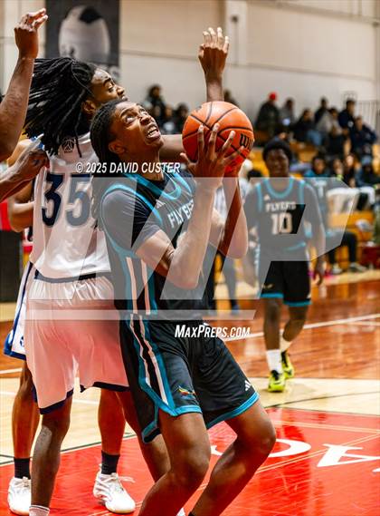 Thumbnail 2 in Prince George's Christian Academy vs. Mt. Zion Prep Academy (Capital Hoops Mayhem on Military) photogallery.