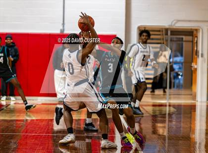 Thumbnail 1 in Prince George's Christian Academy vs. Mt. Zion Prep Academy (Capital Hoops Mayhem on Military) photogallery.