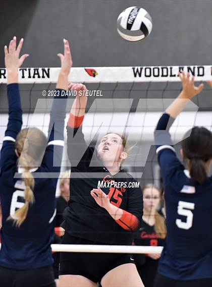 Thumbnail 2 in John Adams Academy @ Woodland Christian (CIF SJS D5 Playoff) photogallery.