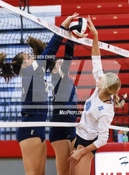 Thumbnail 2 in St. Pius X Catholic vs Starr's Mill (Tri-Match) photogallery.
