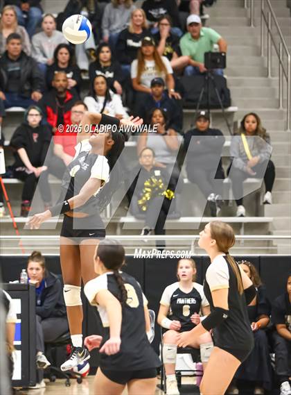 Thumbnail 3 in Plano East vs. Byron Nelson (UIL 6A Division I Volleyball Regional Finals) photogallery.
