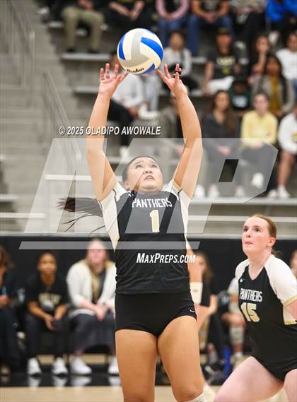 Thumbnail 3 in Plano East vs. Byron Nelson (UIL 6A Division I Volleyball Regional Finals) photogallery.