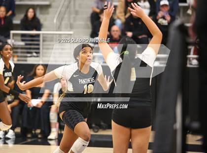 Thumbnail 3 in Plano East vs. Byron Nelson (UIL 6A Division I Volleyball Regional Finals) photogallery.