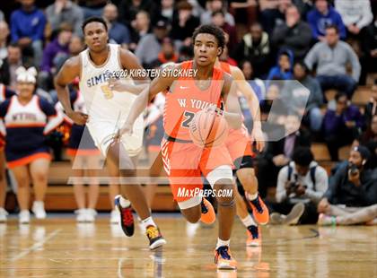 Thumbnail 1 in Whitney Young vs Simeon (IHSA 4A Super Sectional Semifinal) photogallery.