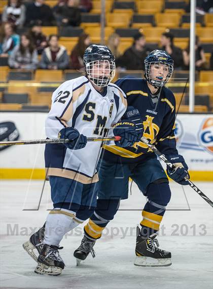 Thumbnail 1 in St. Mary's vs Arlington Catholic (MIAA Division 1 Final) photogallery.