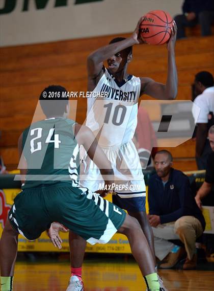 Thumbnail 2 in University vs Flagler Palm Coast (DeLand Holiday Tournament) photogallery.