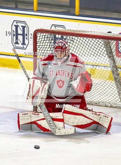 Thumbnail 3 in St. Andrews College vs Nichols (True Hockey Prep Cup) photogallery.