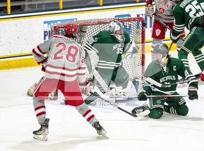 Thumbnail 3 in St. Andrews College vs Nichols (True Hockey Prep Cup) photogallery.