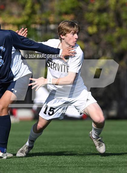 Thumbnail 2 in Servite vs. Bellarmine College Prep (SoCal College Showcase) photogallery.