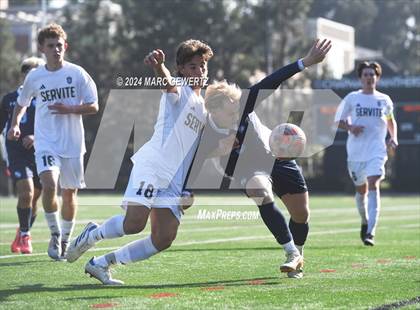 Thumbnail 2 in Servite vs. Bellarmine College Prep (SoCal College Showcase) photogallery.
