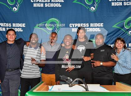 Thumbnail 2 in Cypress Fairbanks ISD (National Signing Day) photogallery.