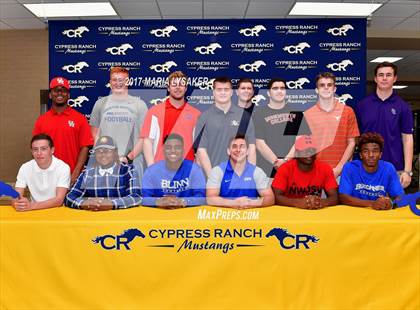 Thumbnail 2 in Cypress Fairbanks ISD (National Signing Day) photogallery.