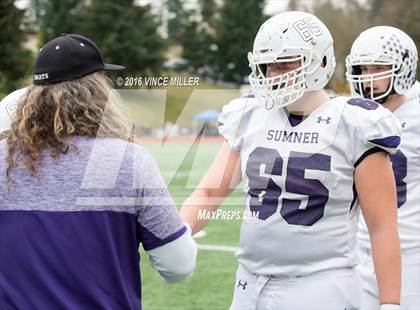 Thumbnail 2 in Sumner vs. Camas (WIAA 4A Semifinal) photogallery.