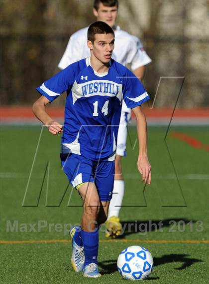 Thumbnail 3 in Westhill vs. Livonia (NYSPHSAA Class B Semifinal) photogallery.