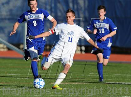 Thumbnail 3 in Westhill vs. Livonia (NYSPHSAA Class B Semifinal) photogallery.