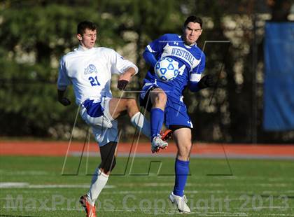 Thumbnail 3 in Westhill vs. Livonia (NYSPHSAA Class B Semifinal) photogallery.