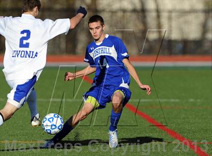 Thumbnail 2 in Westhill vs. Livonia (NYSPHSAA Class B Semifinal) photogallery.