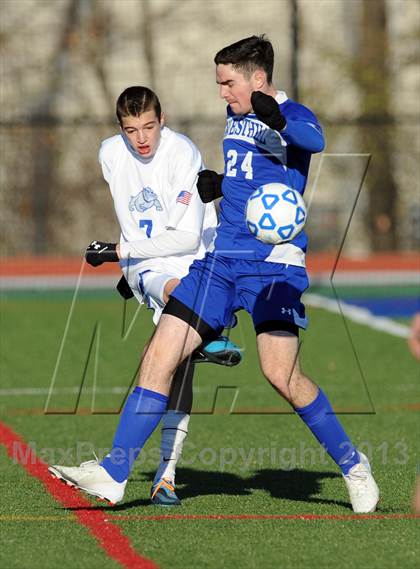 Thumbnail 3 in Westhill vs. Livonia (NYSPHSAA Class B Semifinal) photogallery.