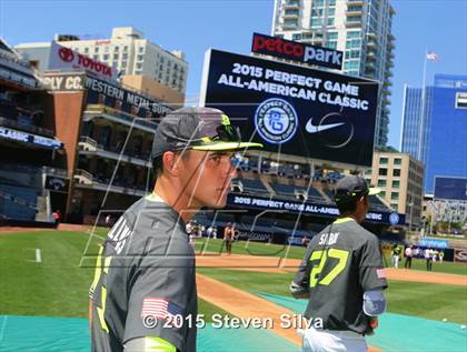 Thumbnail 2 in Perfect Game All-American Classic (East vs. West) photogallery.
