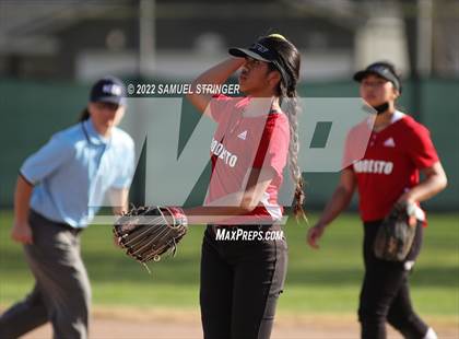 Thumbnail 3 in Central Catholic vs. Modesto (Ceres Softball Tournament) photogallery.