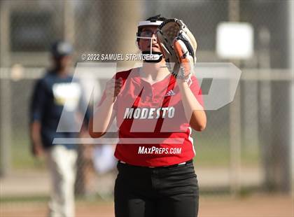 Thumbnail 2 in Central Catholic vs. Modesto (Ceres Softball Tournament) photogallery.