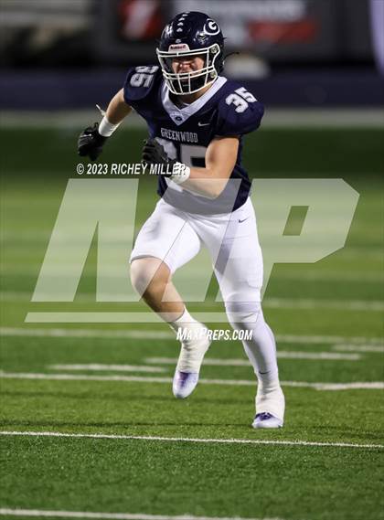 Thumbnail 2 in Little Rock Christian Academy vs. Greenwood (AAA 6A Final) photogallery.