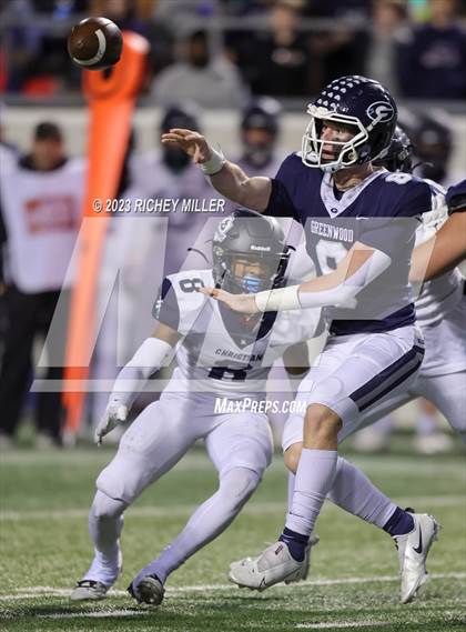 Thumbnail 2 in Little Rock Christian Academy vs. Greenwood (AAA 6A Final) photogallery.