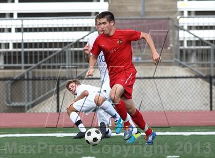 Thumbnail 2 in Rockhurst vs. Jesuit (Gateway City Soccer Classic) photogallery.