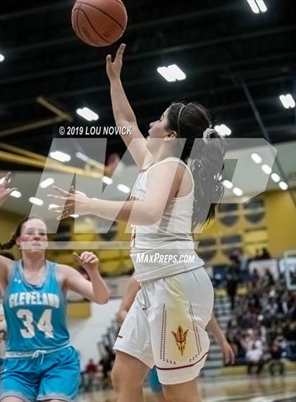 Thumbnail 1 in Espanola Valley vs. Cleveland (Capital City Tournament) photogallery.