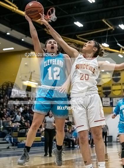 Thumbnail 1 in Espanola Valley vs. Cleveland (Capital City Tournament) photogallery.