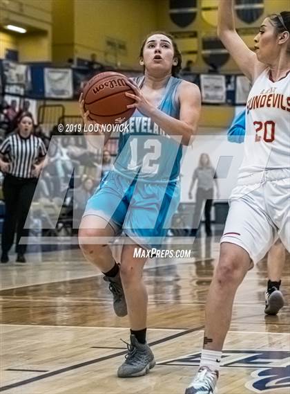 Thumbnail 1 in Espanola Valley vs. Cleveland (Capital City Tournament) photogallery.