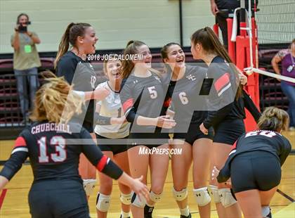 Thumbnail 3 in Churchill vs Warren (Class 6A Bidistrict) photogallery.