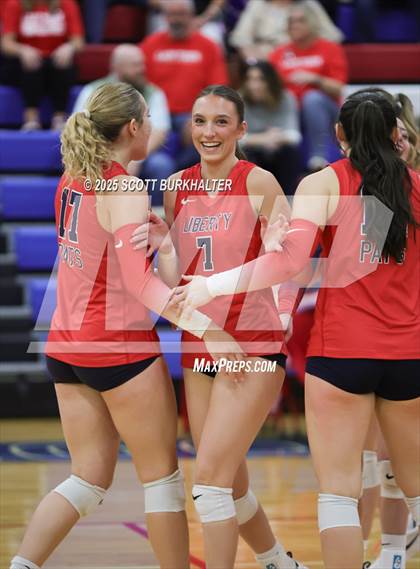 Thumbnail 3 in Glen Rose vs. Liberty (UIL 4A Volleyball Bi-District) photogallery.