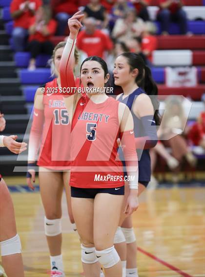 Thumbnail 3 in Glen Rose vs. Liberty (UIL 4A Volleyball Bi-District) photogallery.