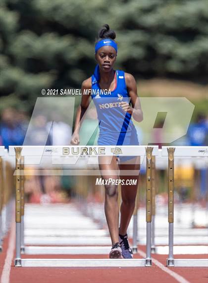 Thumbnail 1 in Metro Conference Track and Field Meet (100 Meter Hurdles) photogallery.