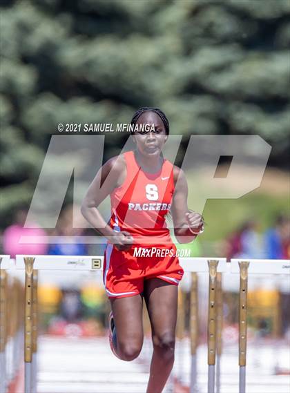 Thumbnail 3 in Metro Conference Track and Field Meet (100 Meter Hurdles) photogallery.