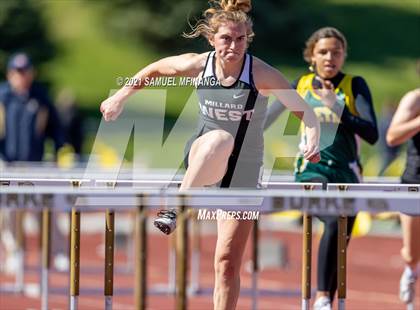 Thumbnail 3 in Metro Conference Track and Field Meet (100 Meter Hurdles) photogallery.