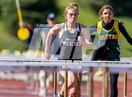 Thumbnail 3 in Metro Conference Track and Field Meet (100 Meter Hurdles) photogallery.