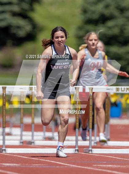 Thumbnail 1 in Metro Conference Track and Field Meet (100 Meter Hurdles) photogallery.