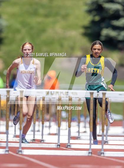 Thumbnail 1 in Metro Conference Track and Field Meet (100 Meter Hurdles) photogallery.