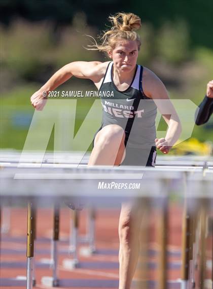 Thumbnail 1 in Metro Conference Track and Field Meet (100 Meter Hurdles) photogallery.